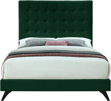 Load image into Gallery viewer, Elly Green Velvet King Bed

