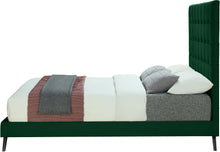 Load image into Gallery viewer, Elly Green Velvet King Bed

