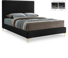 Load image into Gallery viewer, Geri Black Velvet King Bed image
