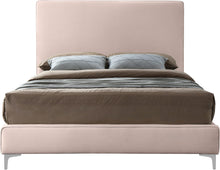 Load image into Gallery viewer, Geri Pink Velvet Queen Bed
