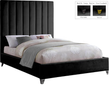 Load image into Gallery viewer, Via Black Velvet King Bed
