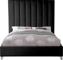 Load image into Gallery viewer, Via Black Velvet King Bed
