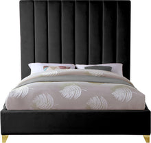 Load image into Gallery viewer, Via Black Velvet King Bed
