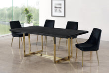 Load image into Gallery viewer, Karina Black Velvet Dining Chair
