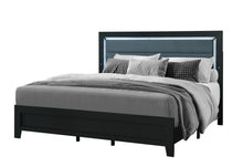 Load image into Gallery viewer, Reid Black Bed Group With Led
