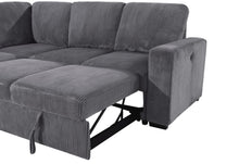 Load image into Gallery viewer, U2660 Grey Sectional Sofa-Without Chaise
