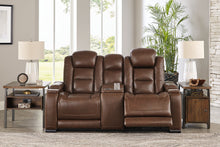 Load image into Gallery viewer, The Man-Den Power Reclining Loveseat with Console
