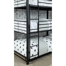 Load image into Gallery viewer, Olga I Sand Black Full Triple Decker Bed
