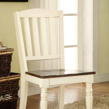 Load image into Gallery viewer, HARRISBURG Vintage White/Dark Oak Side Chair (2/CTN) image
