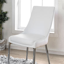 Load image into Gallery viewer, Izzy Silver/White Side Chair, White (2/CTN) image
