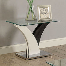 Load image into Gallery viewer, SLOANE White/Dark Gray/Chrome End Table image
