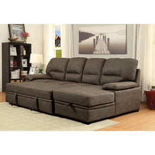 Load image into Gallery viewer, ALCESTER Brown Sectional w/ Sleeper, Ash Brown
