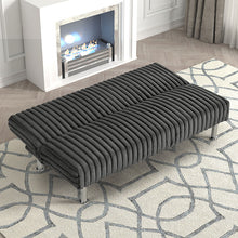 Load image into Gallery viewer, Hinwil Futon Sofa Bed Pink, Beige Grey, &amp; Black
