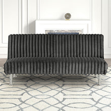 Load image into Gallery viewer, Hinwil Futon Sofa Bed Pink, Beige Grey, &amp; Black
