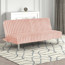 Load image into Gallery viewer, Hinwil Futon Sofa Bed Pink, Beige Grey, &amp; Black

