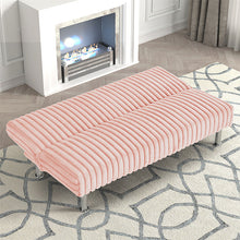 Load image into Gallery viewer, Hinwil Futon Sofa Bed Pink, Beige Grey, &amp; Black
