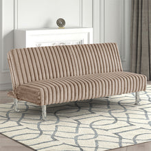 Load image into Gallery viewer, Hinwil Futon Sofa Bed Pink, Beige Grey, &amp; Black
