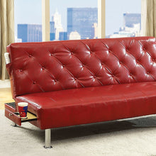 Load image into Gallery viewer, Farel Futon Sofa Red &amp; White
