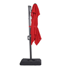 Load image into Gallery viewer, Fida 8 Ft Square Umbrella w/ Double Top + 37&quot; Large Base
