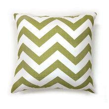 Load image into Gallery viewer, ZOE 22&quot; X 22&quot; Pillow, Green Chevron (2/CTN) image
