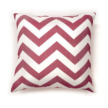 Load image into Gallery viewer, Zoe Red Chevron 18&quot; X 18&quot; Pillow, Red Chevron (2/CTN) image
