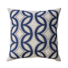 Load image into Gallery viewer, Teri Natural/Indigo 20&quot; X 20&quot; Pillow, Natural &amp; Indigo (2/CTN) image
