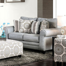 Load image into Gallery viewer, Misty Blue Gray Love Seat
