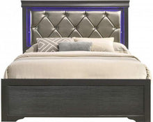 Load image into Gallery viewer, Galaxy Home Brooklyn Panel Bed in Metallic Grey- Dresser + NS
